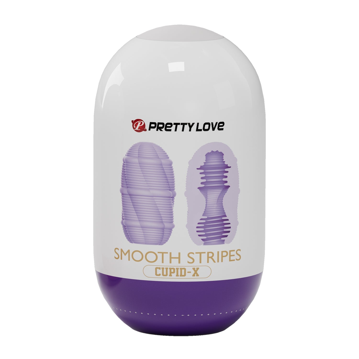 Masturbatore Smooth Stripes Cupid X - Pretty Love