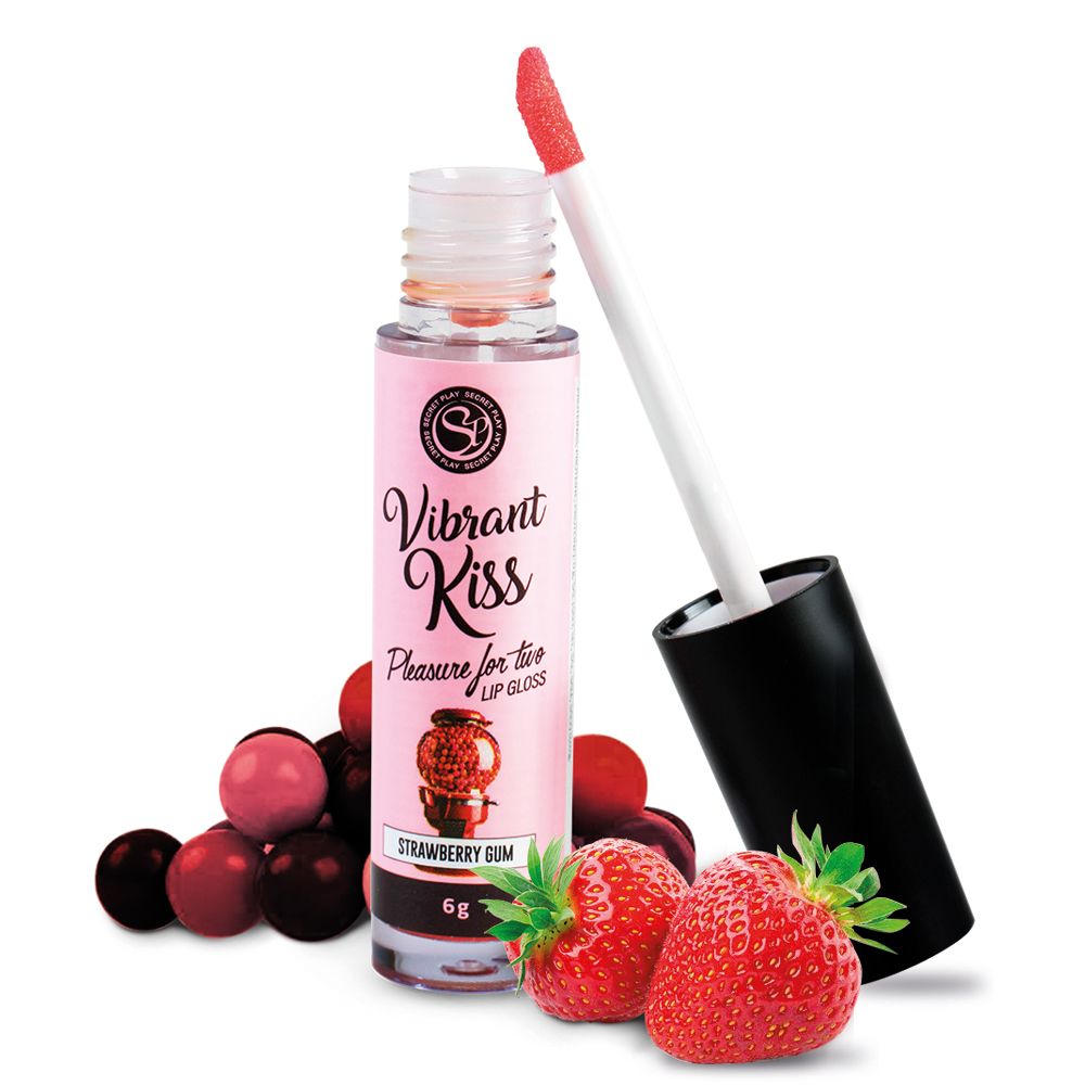 Lucidalabbra Sesso Orale Vibrant Kiss Strawberry Gum - Secret Play