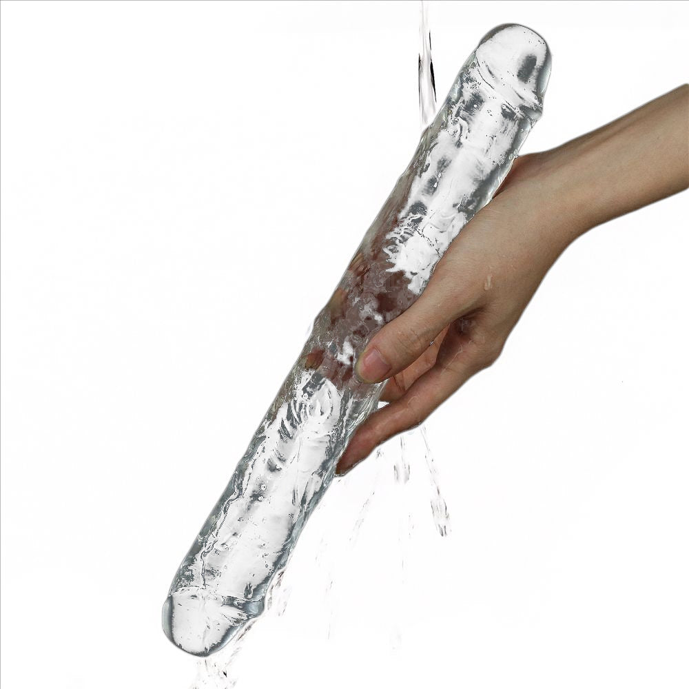 Dildo Doppio Trasparente 30cm - Goodere