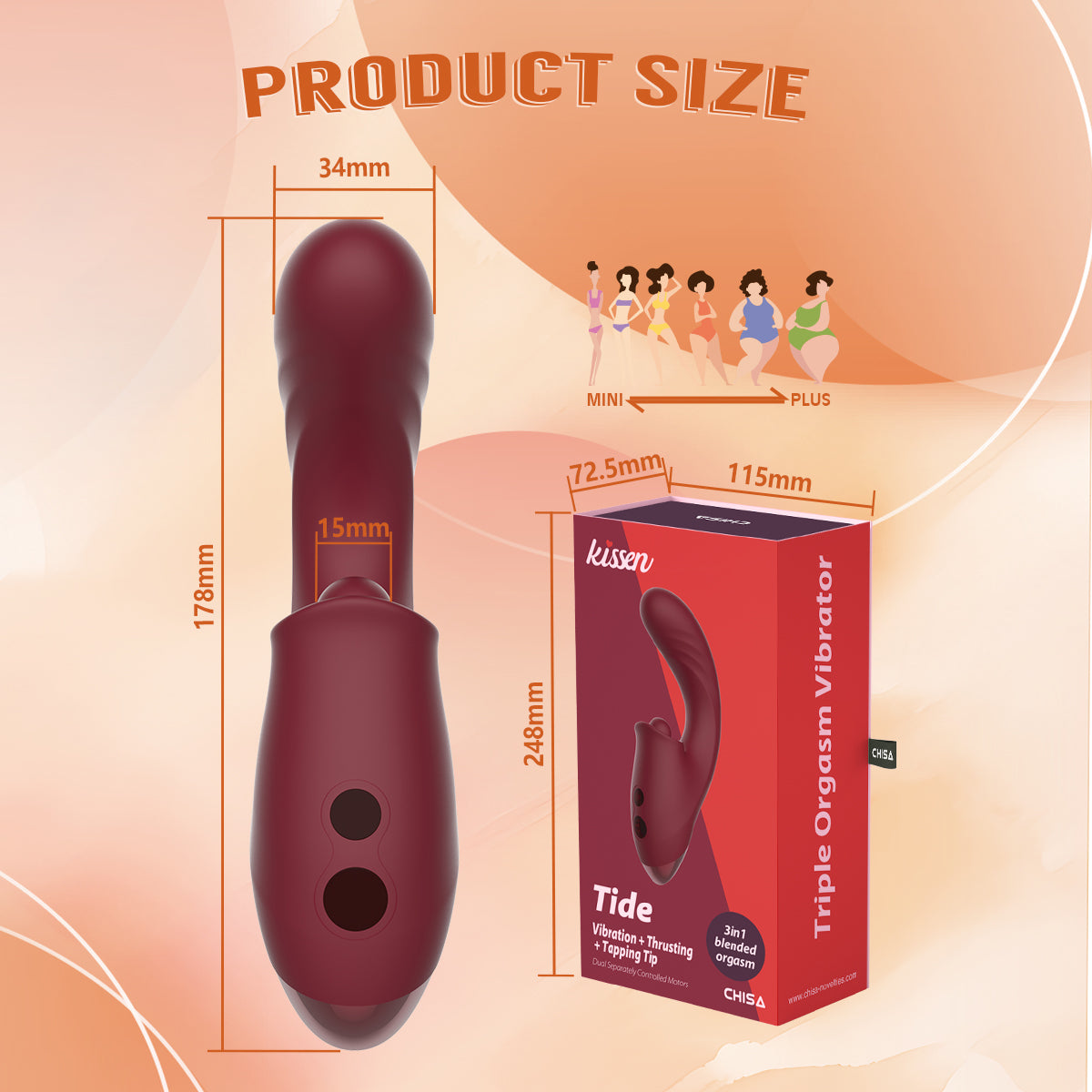 Vibratore Doppia Stimolazione Tide - Chisa Novelties